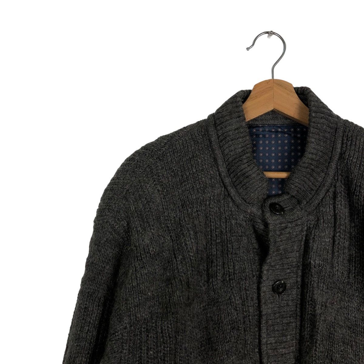 Issey Miyake VINTAGE HERRINGBONE WOOL BOMBER JACKET RAIKA ISSEY MIYAKE Size US L / EU 52-54 / 3 - 7 Thumbnail