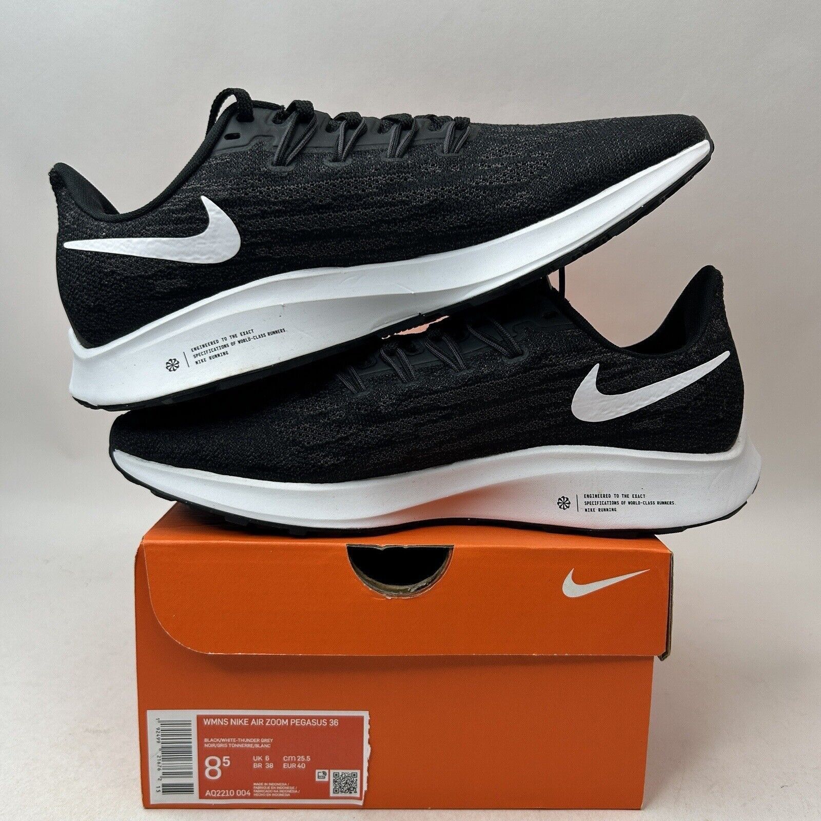 Nike Nike Air Zoom Pegasus 36 WMNS “Black White” 2024 Size US 8.5 / IT 38.5 - 3 Thumbnail