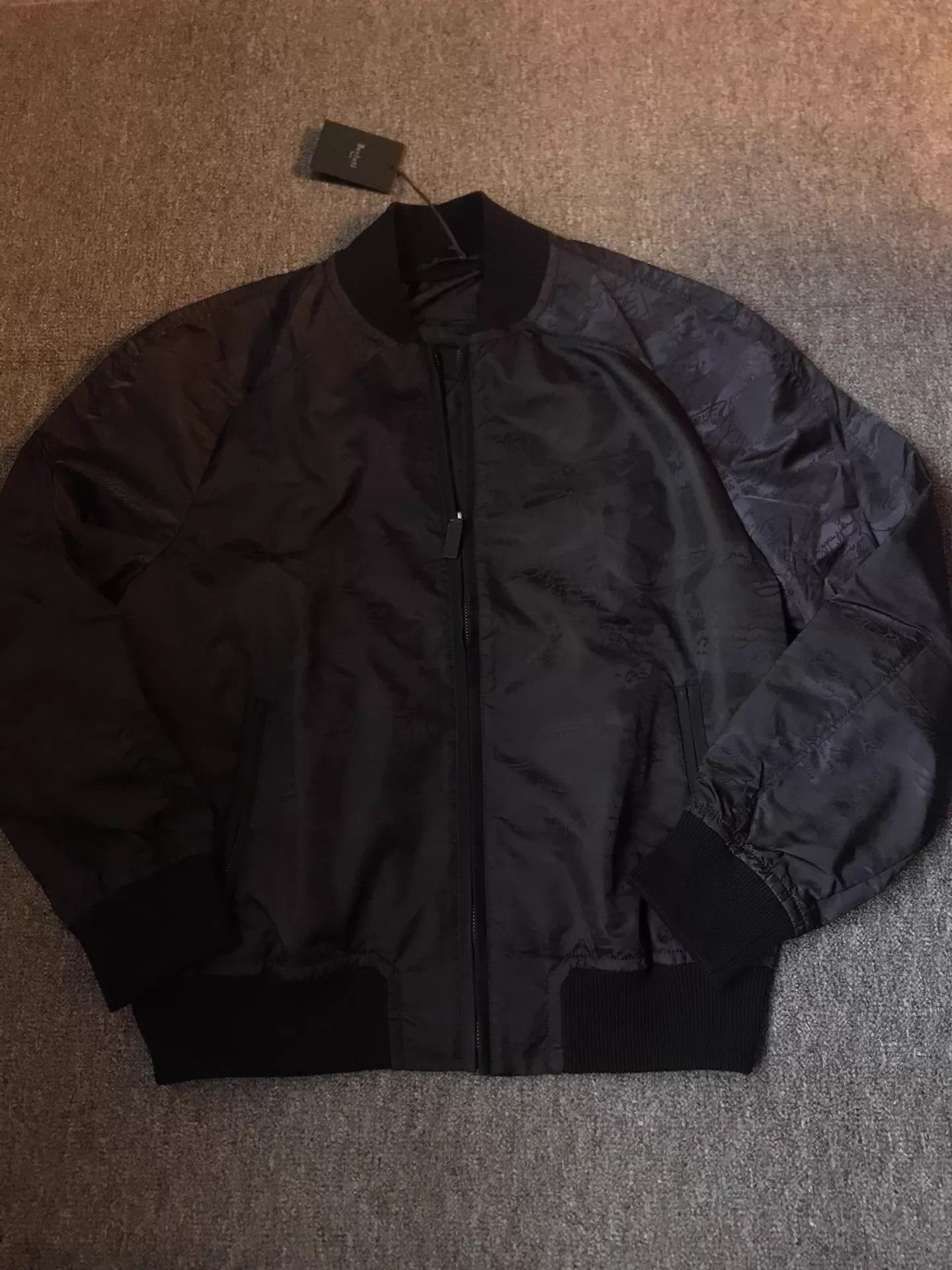 Berluti Berluti 56 3D Embossed Love Letter Leather Trimmed Jacket Size US XL / EU 56 / 4 - 3 Thumbnail