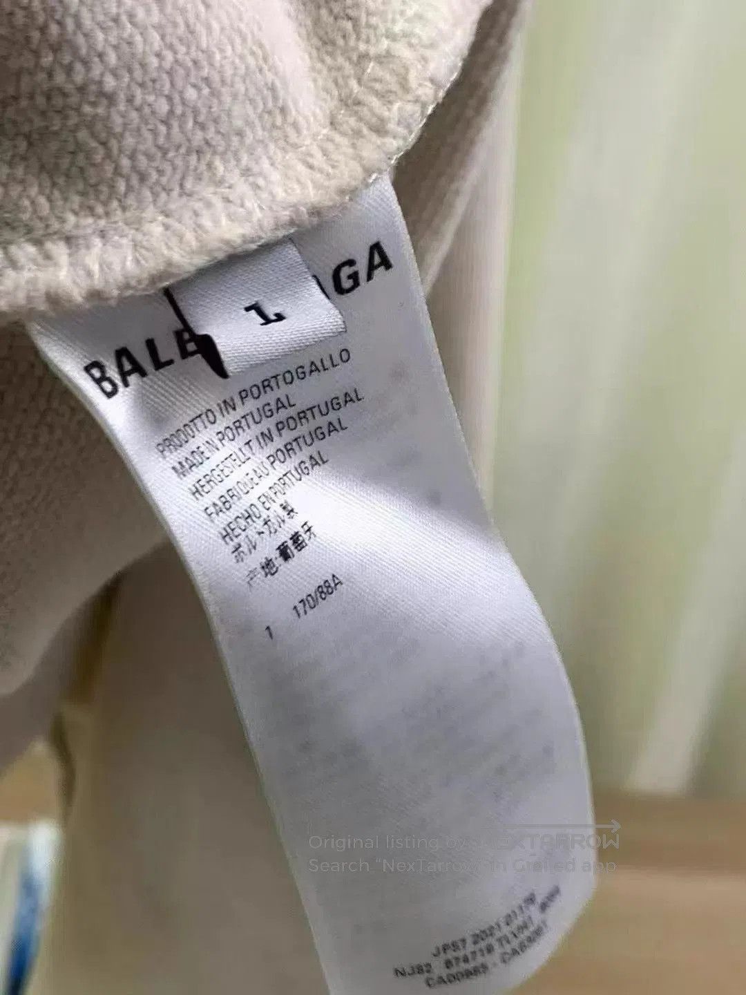 Balenciaga Zip-Up Hoodie with FBI Graphic. Size US S / EU 44-46 / 1 - 7 Thumbnail