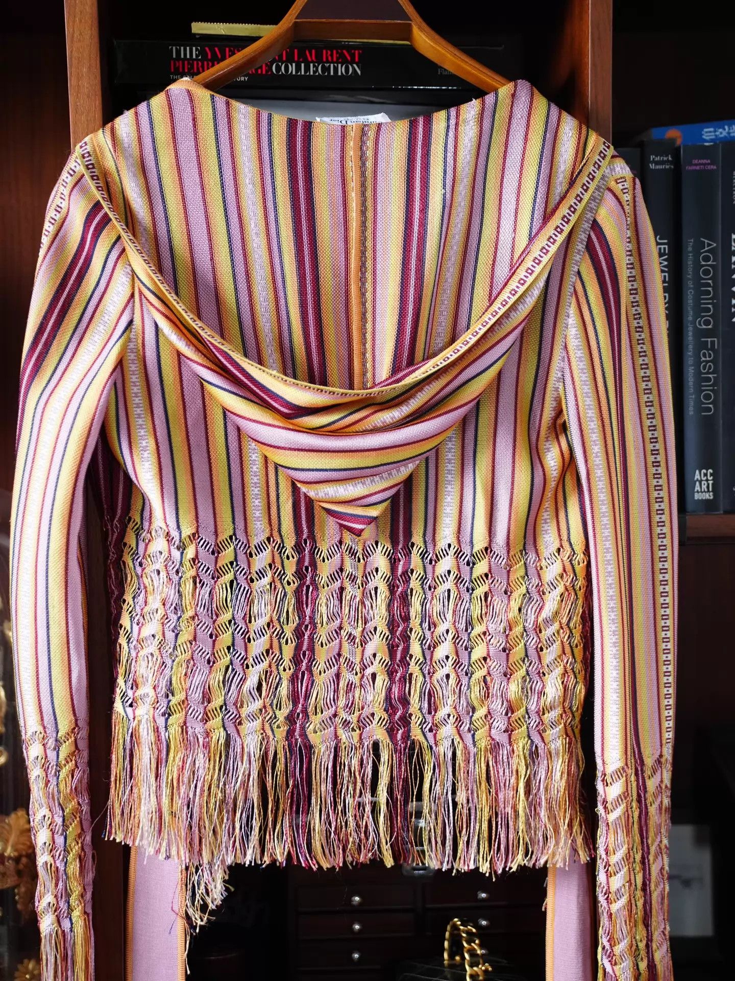 Dior Dior by John Galliano 2002 Striped Tassel Top fr42 Size M / US 6-8 / IT 42-44 - 3 Thumbnail