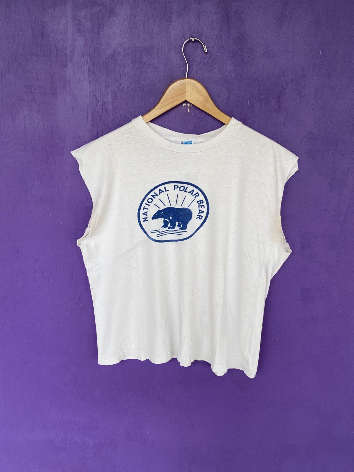 Champion Vintage 70s Champion national polar bear cutoff Size US L / EU 52-54 / 3 - 1 Thumbnail