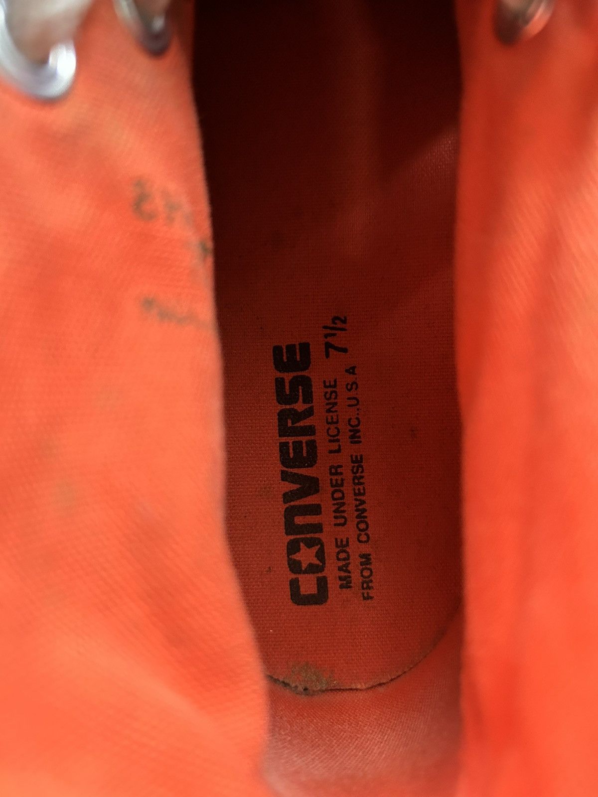 Converse Chuck Taylor Nylon Green Orange Size US 7.5 / EU 40-41 - 17 Thumbnail