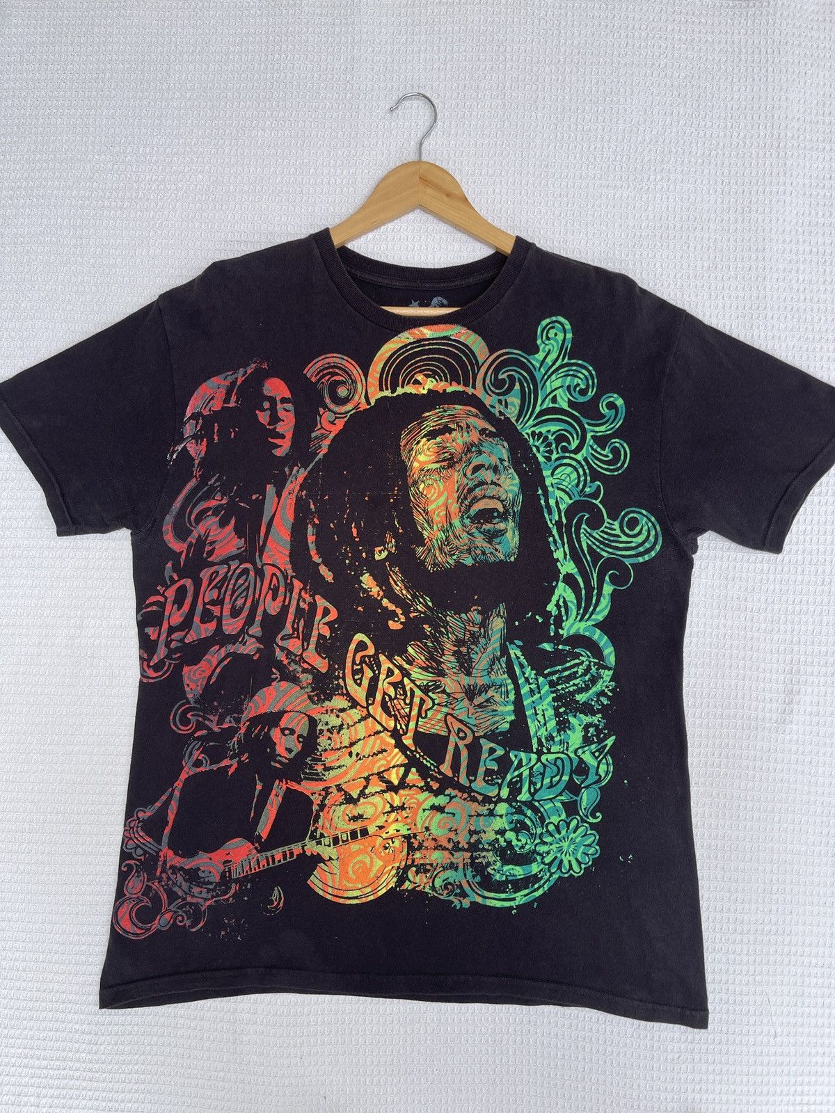 Bob Marley × Rap Tees × Vintage Last Drop🔥Rare🔥Vintage BOB MARLEY Rasta Rap Tees Tee Size US L / EU 52-54 / 3 - 5 Thumbnail