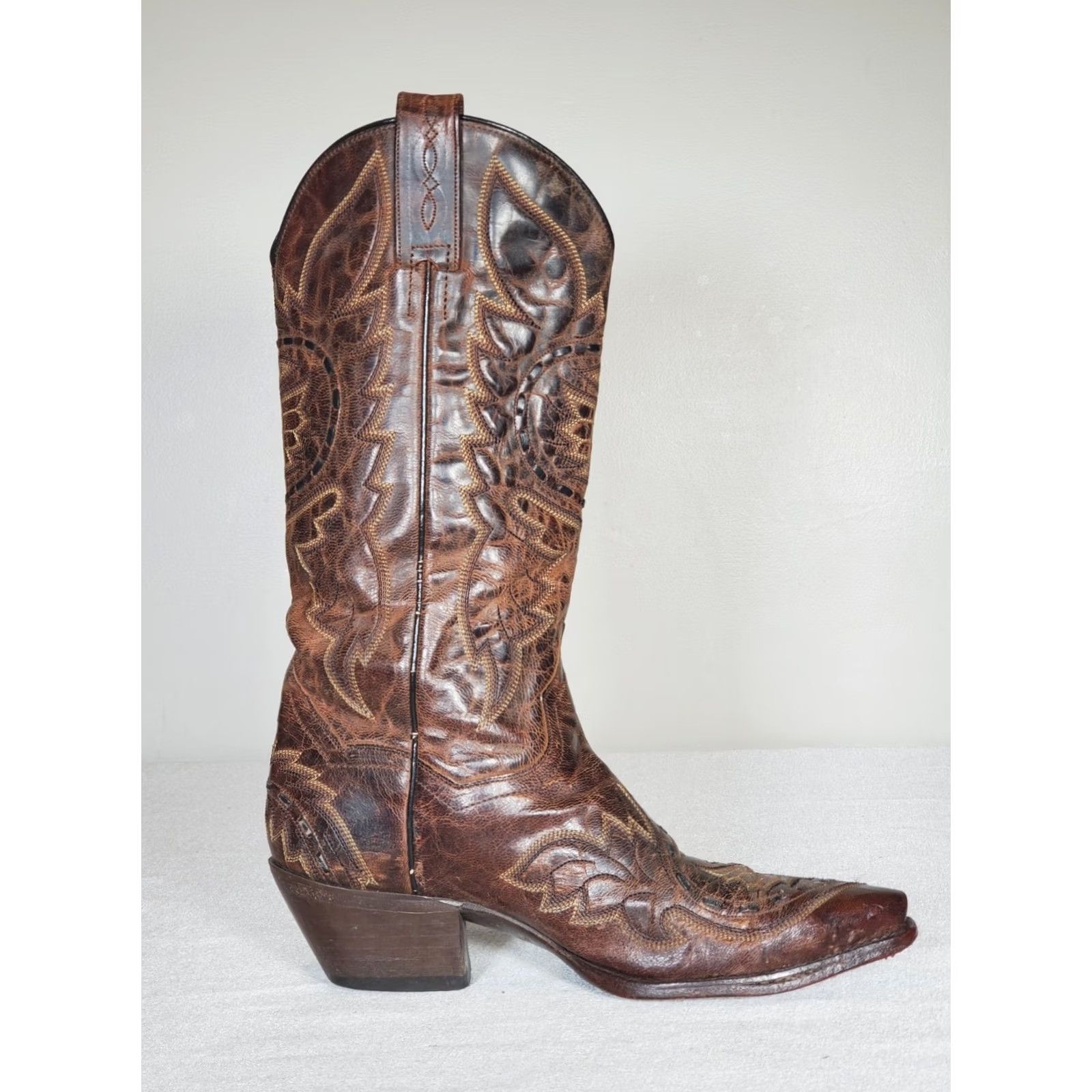 Dan Post Dan Post Sidewinder Boots Women's US 6.5 Brown Mad Cat Leather 3422 Western Size US 7 / IT 37 - 6 Thumbnail