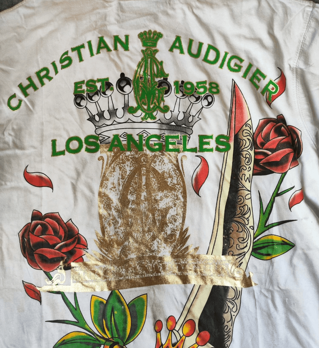 Ed Hardy ed hardy christinan audigier skull flowers grunge tshirt Size US XXL / EU 58 / 5 - 7 Thumbnail