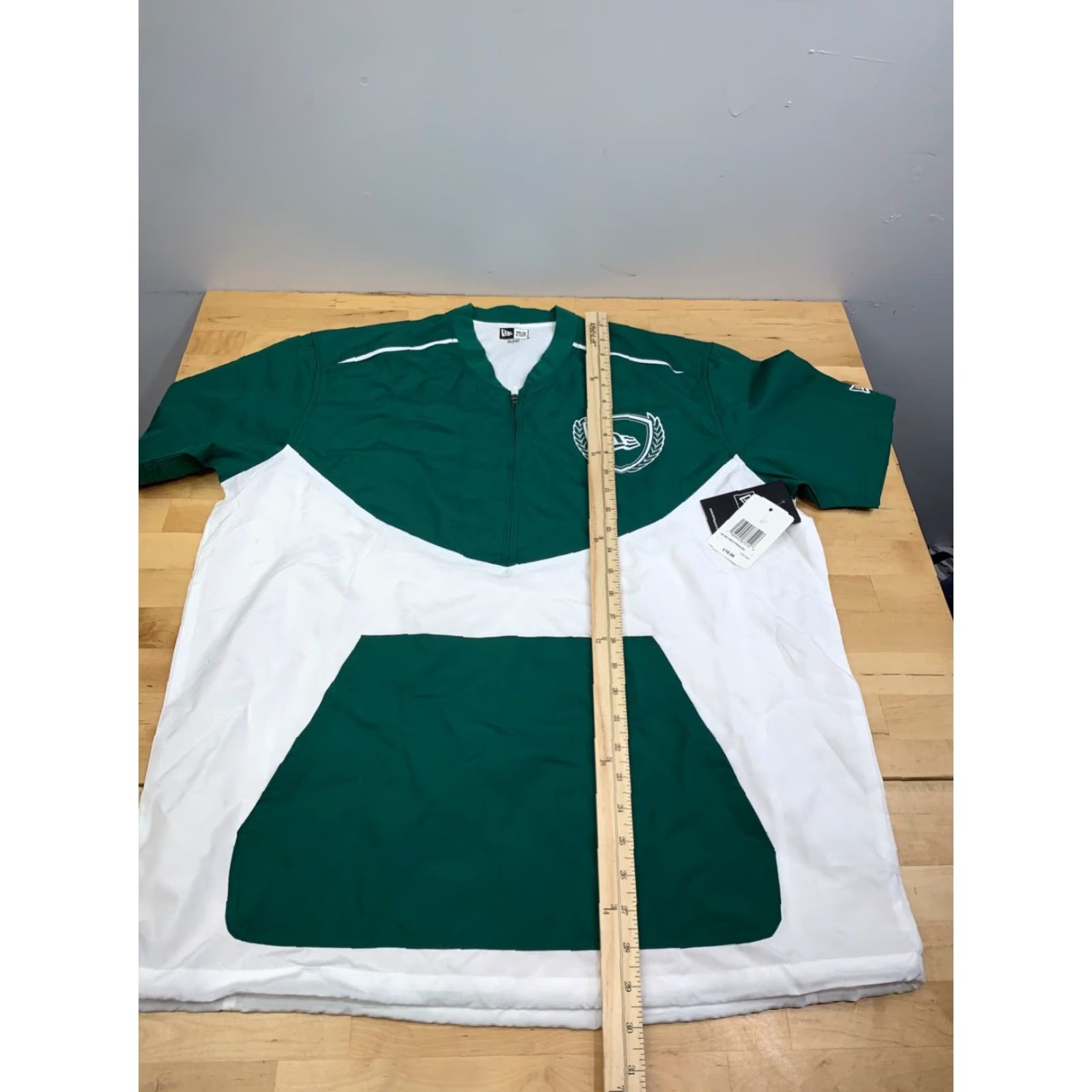 New Era New Era Pullover Shirt Mens L Green 1/4 Short Sleeve Activewear 12538 Size US L / EU 52-54 / 3 - 6 Thumbnail