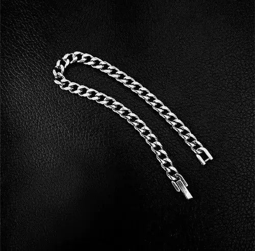 Jewelry Titanium Steel Link Chain Bracelet for Men Women Size ONE SIZE - 3 Thumbnail