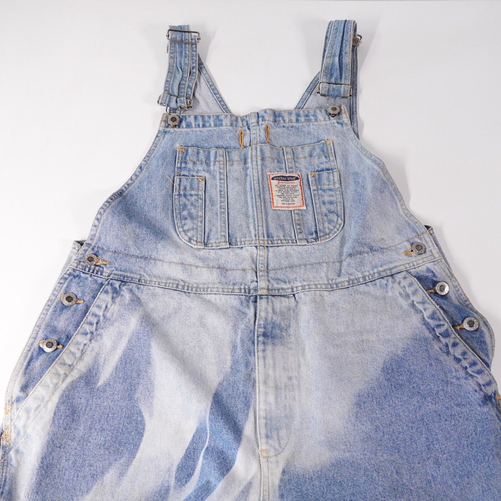 Anchor Blue Anchor Blue Vintage Overalls Cotton Denim Jeans Pants Slacks Size 36" / US 14 / IT 50 - 5 Thumbnail