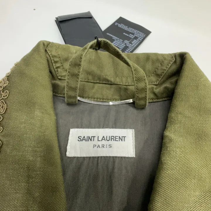 Saint Laurent Paris Yves Saint Laurent Green Zip-Button Casual Vest-2507 Size US L / EU 52-54 / 3 - 5 Thumbnail