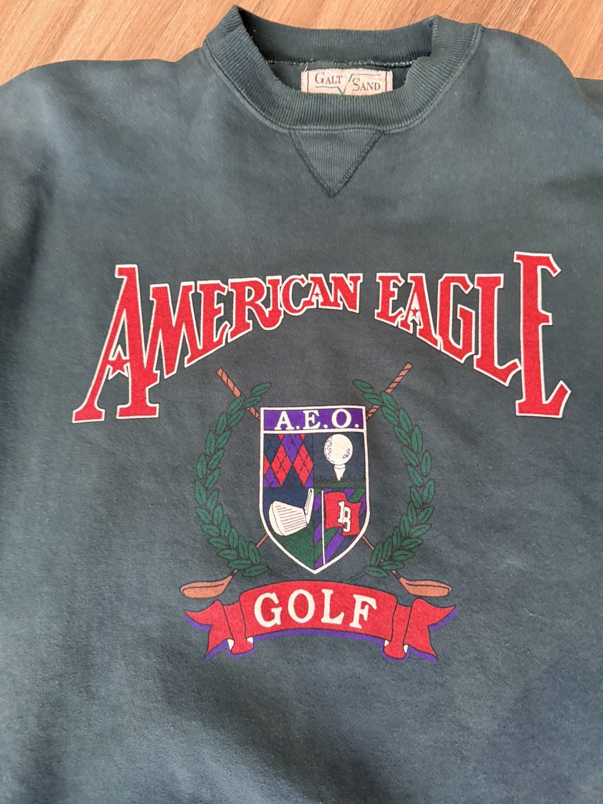 Other Vintage Galt Sand American Eagle Golf Sweatshirt Size US XL / EU 56 / 4 - 3 Thumbnail