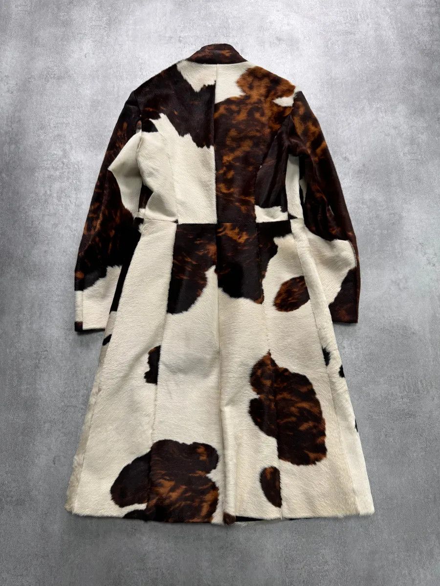 Roberto Cavalli FW2000 Roberto Cavalli Cow Fur Trench Coat Size XS / US 0-2 / IT 36-38 - 6 Thumbnail