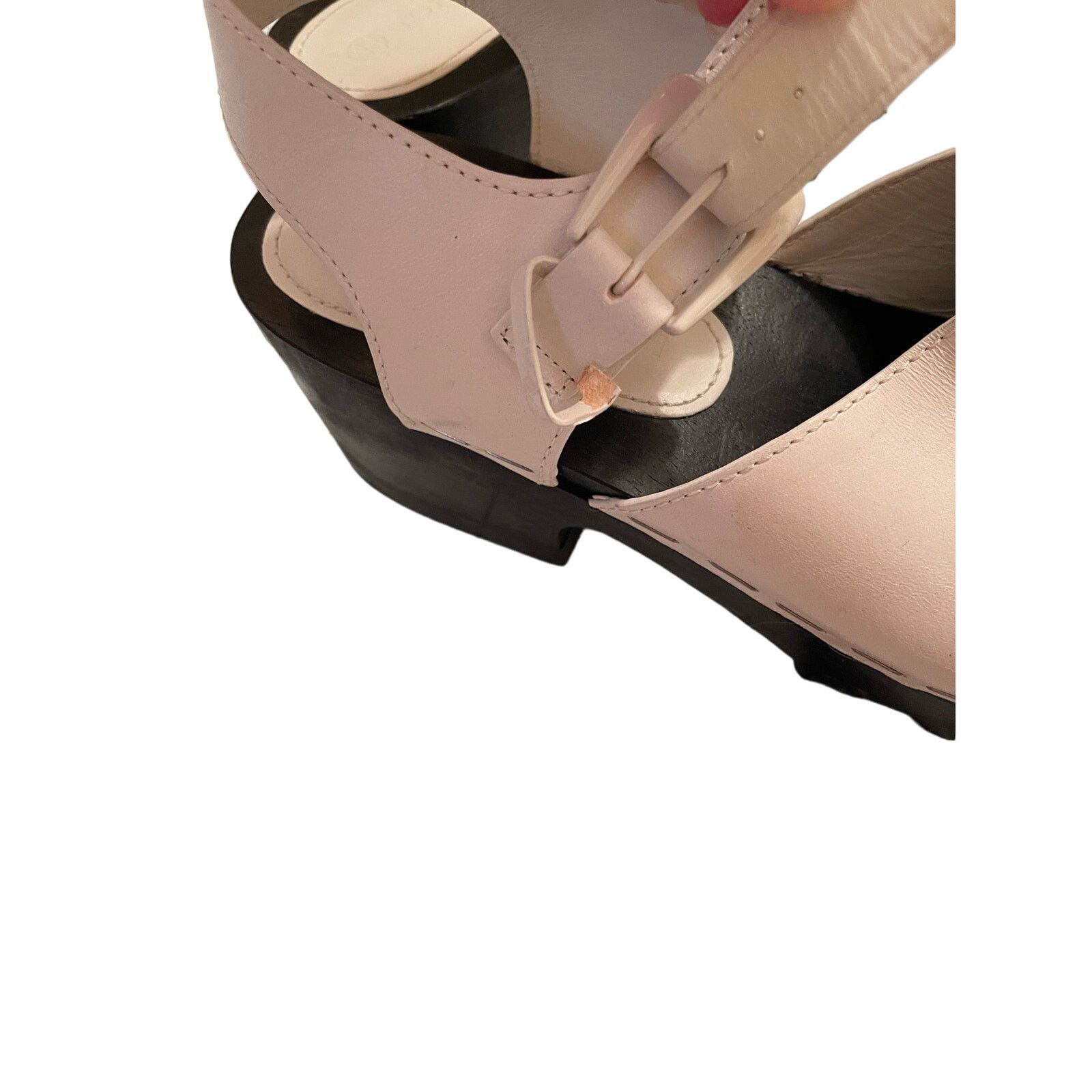 Tory Burch Tory Burch Lug Sole Leather Platform Clogs, Size: 10 Size US 10 / IT 40 - 7 Thumbnail