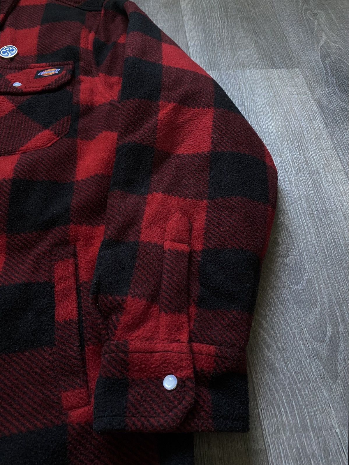 Dickies Insulated Plaid Checkered Fleece Overshirt Jacket Streetwear Size US L / EU 52-54 / 3 - 5 Thumbnail