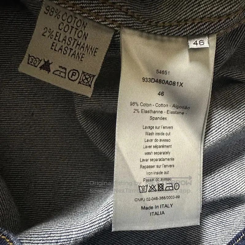Dior Dior Men's Long Sleeve Denim Jacket . Size US M / EU 48-50 / 2 - 6 Thumbnail