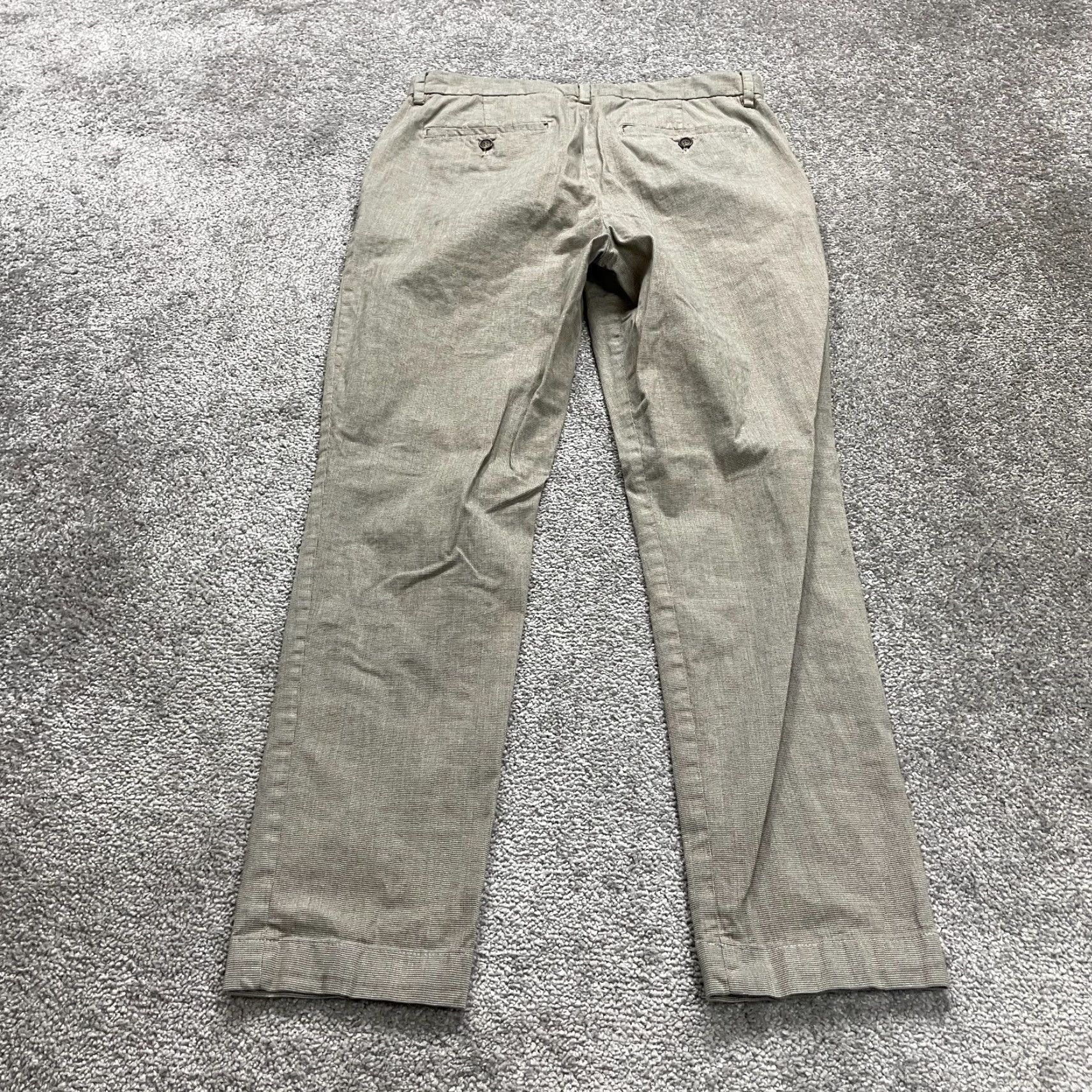 Banana Republic Banana Republic Pants Mens 32x28 Brown Slim Fit Tapered Leg Dress Work Trouser Size US 32 / EU 48 - 2 Thumbnail
