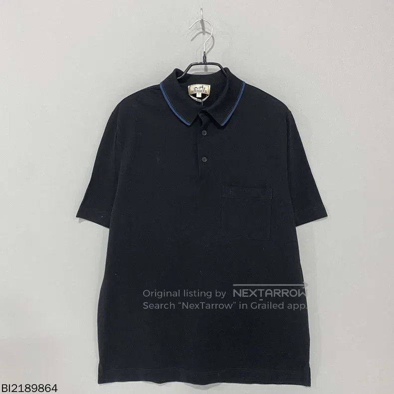 Hermes Hermes Embroidered Logo Pocket Polo Short Sleeve Size US M / EU 48-50 / 2 - 2 Thumbnail
