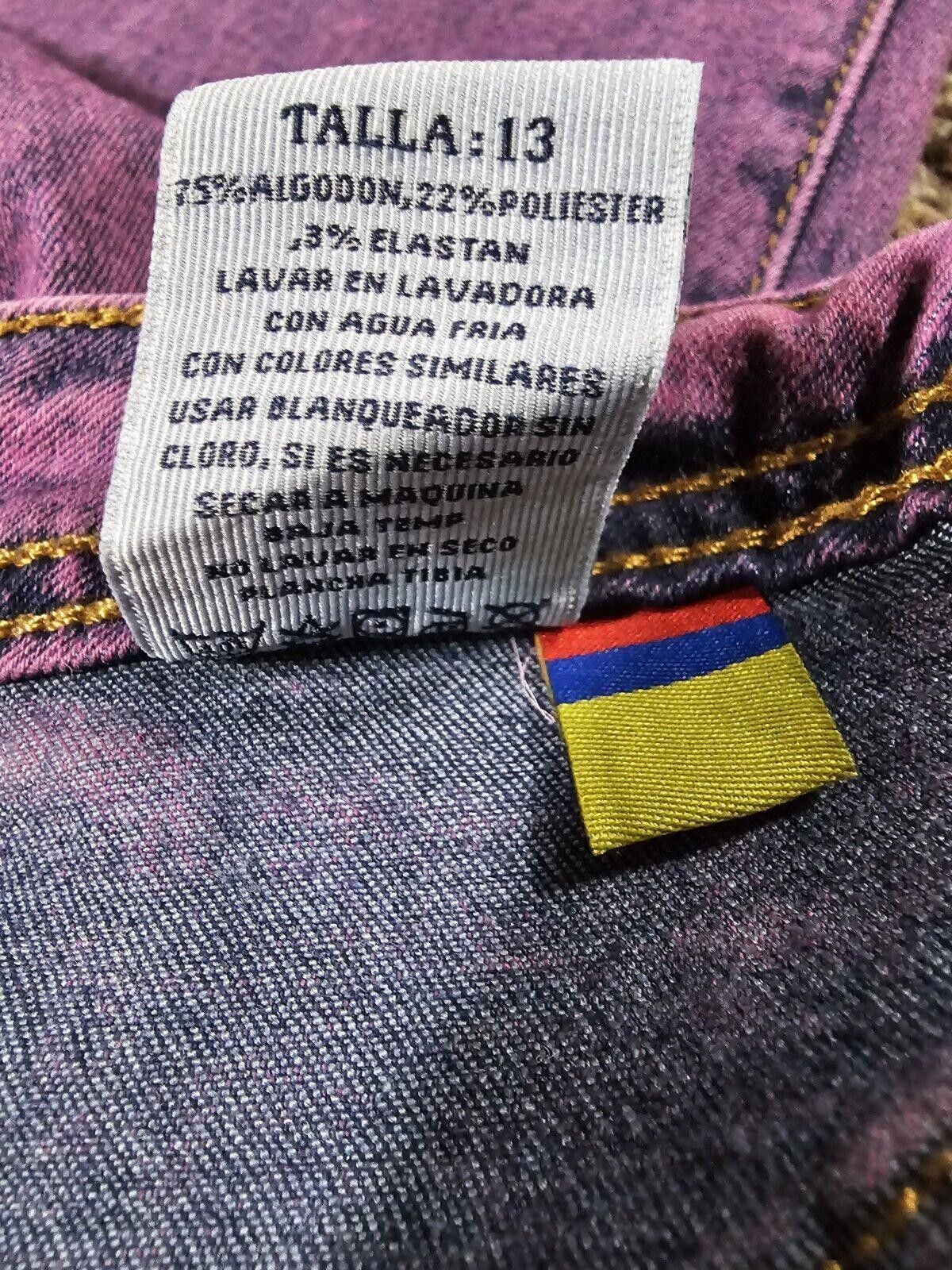 Pink AQ Jeans purple pink denim Size 13 Size 30" / US 8 / IT 44 - 4 Thumbnail