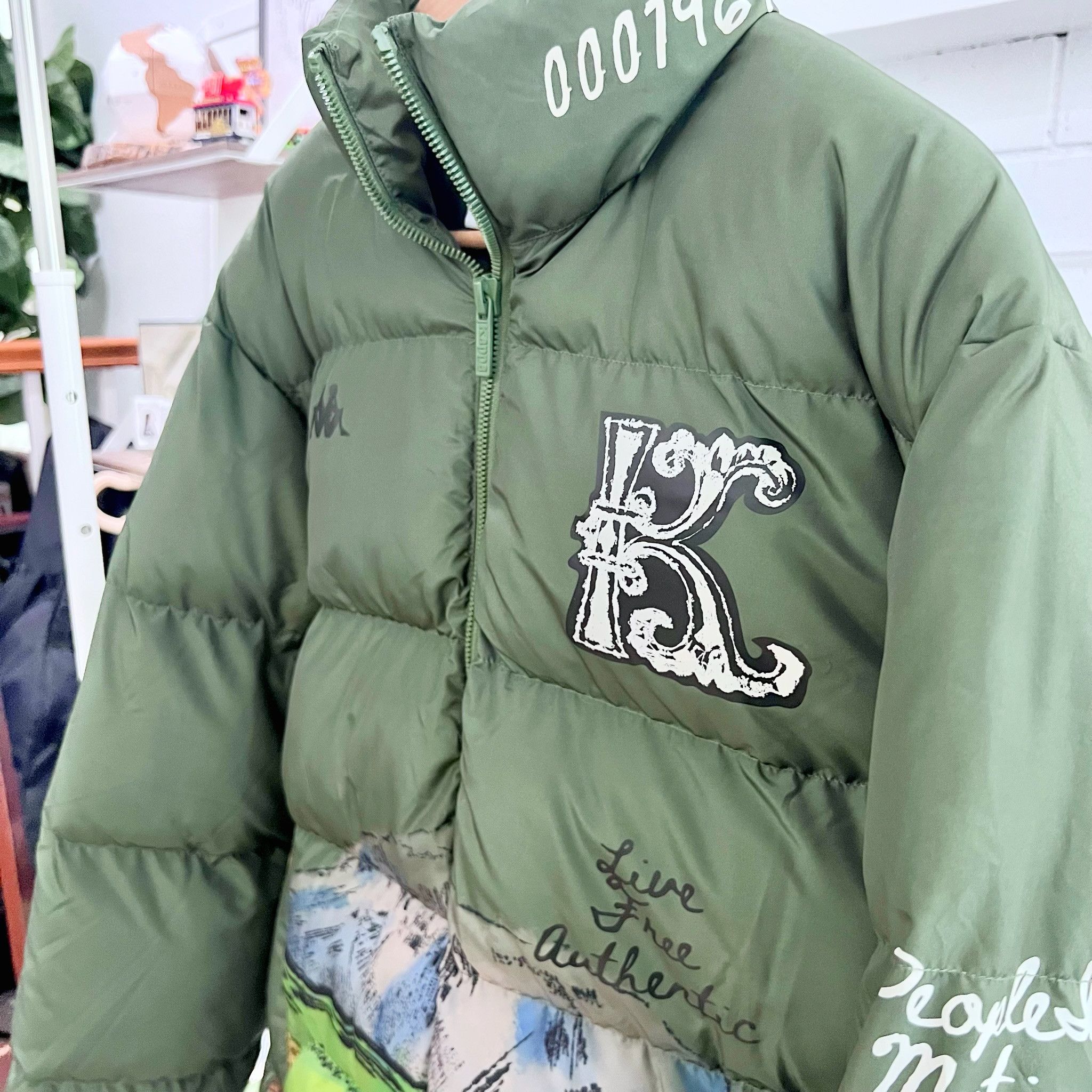 Kappa Kappa Authentic Finreol Puffer Jacket - Green Cypress Size US M / EU 48-50 / 2 - 6 Thumbnail