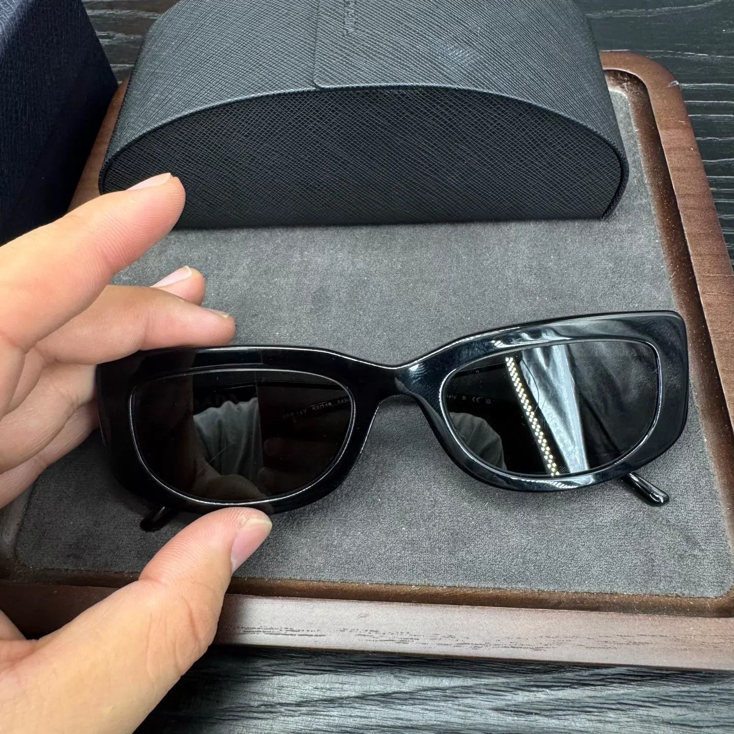 Prada Prada Metal Cut-Out Sunglasses One Size Size ONE SIZE - 4 Thumbnail