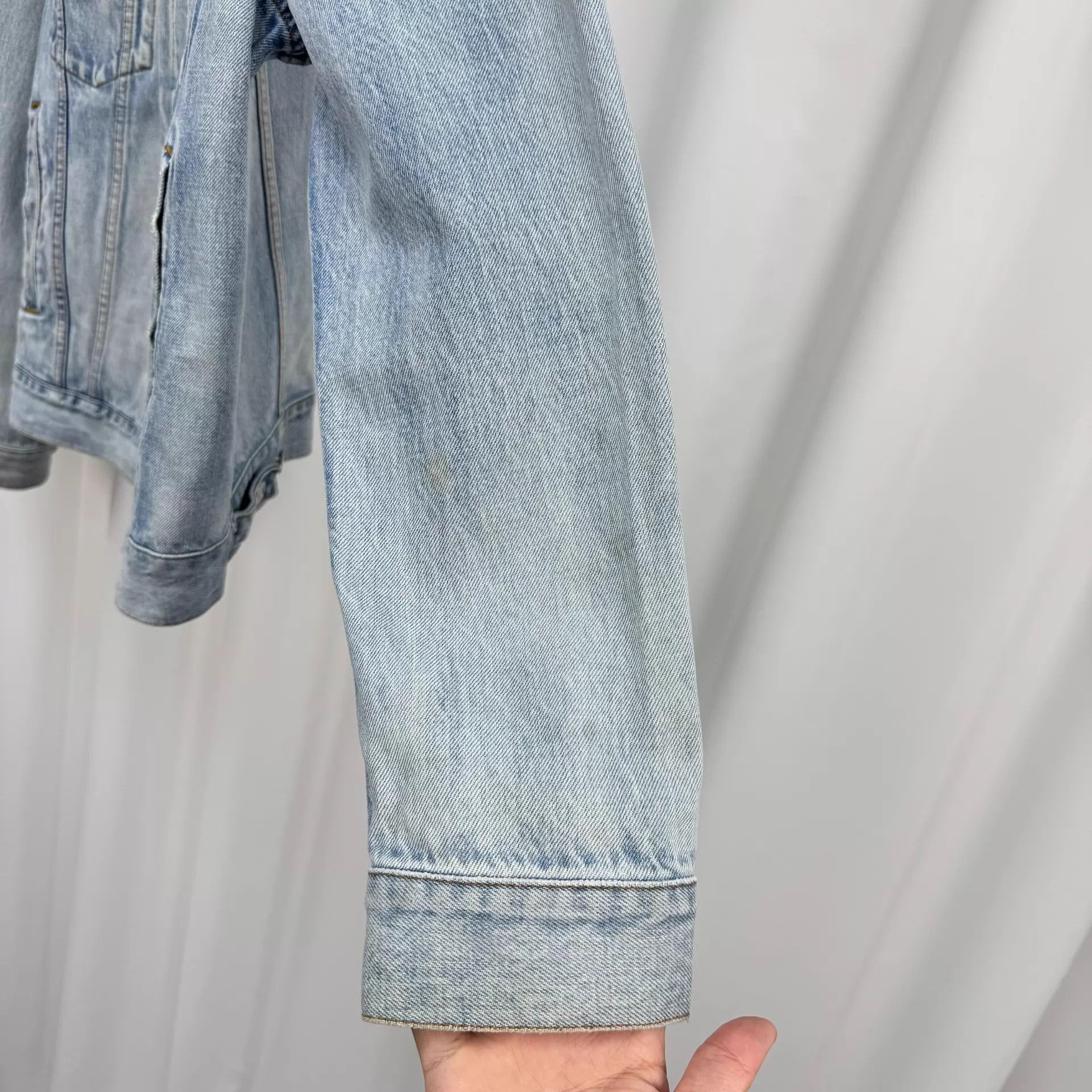 Balenciaga Balenciaga Back Logo Denim Jacket 44 95 New Size US S / EU 44-46 / 1 - 4 Thumbnail