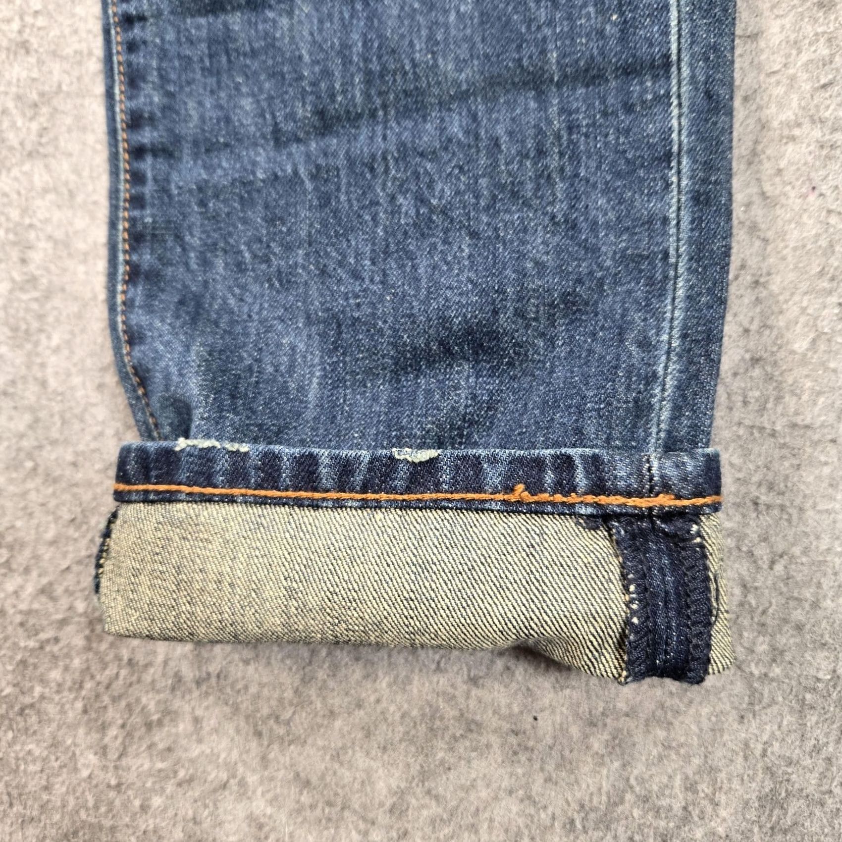 Levi's Levi'S Jeans Mens 32 Blue 501T Tapered 32x31 tag 32x32 Wash Made Japan Slim Denim Size US 32 / EU 48 - 3 Thumbnail