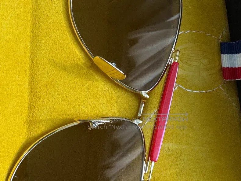 Thom Browne Thom Browne Gold pilot sunglasses Size ONE SIZE - 5 Thumbnail