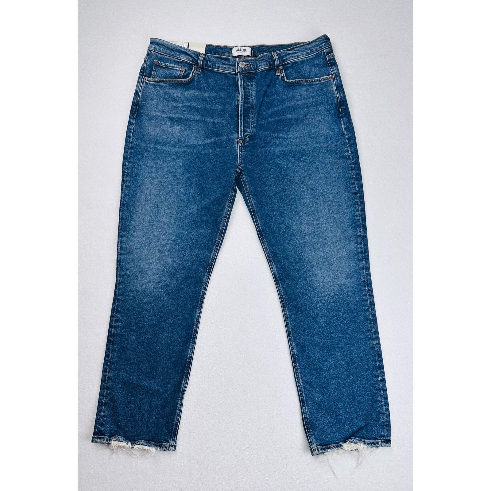 Agolde Agolde Women’s 34 (37x27) Riley Long High Rise Jeans Size 37" - 1 Thumbnail