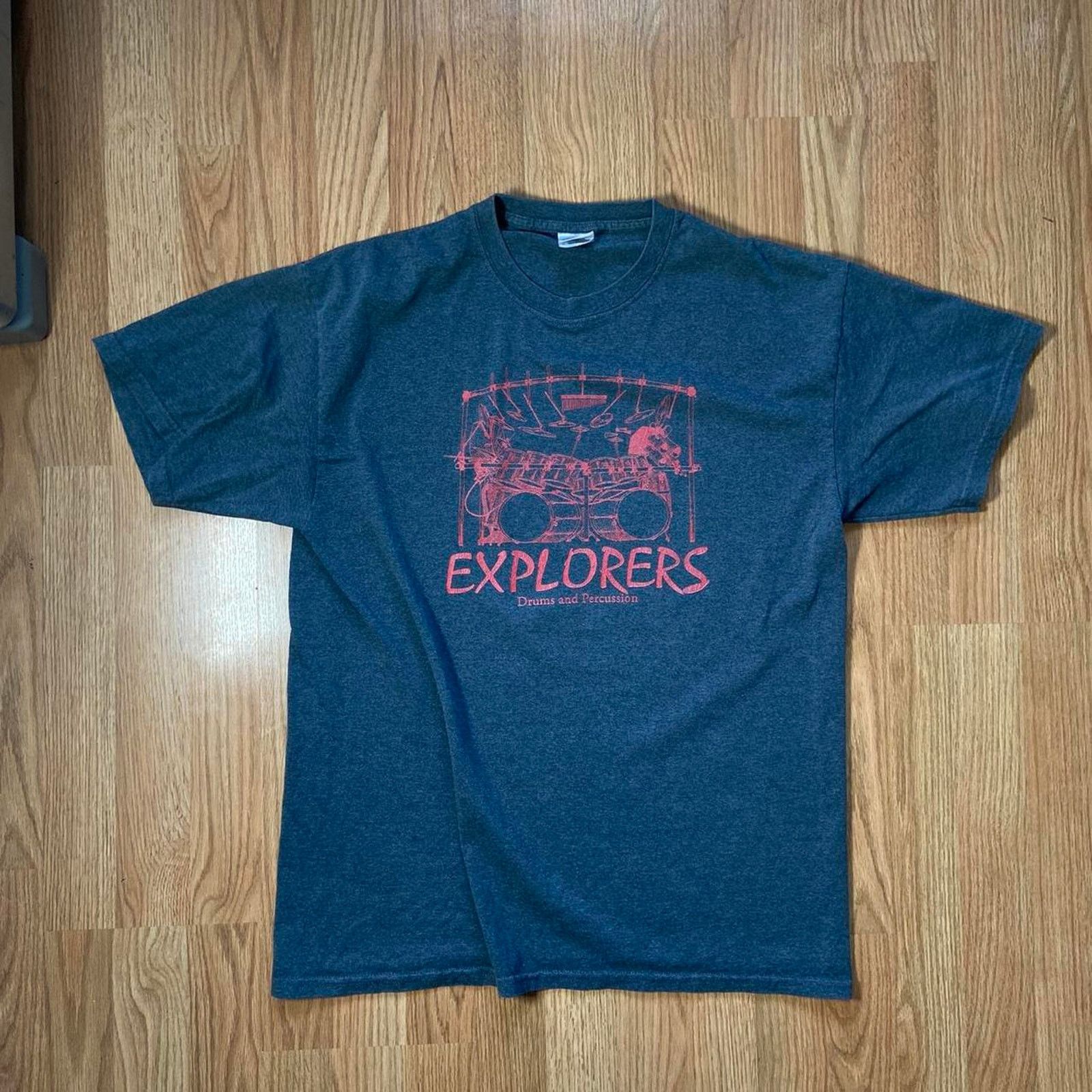 Gildan Explorers drum kit shirt gildan Size US L / EU 52-54 / 3 - 2 Thumbnail
