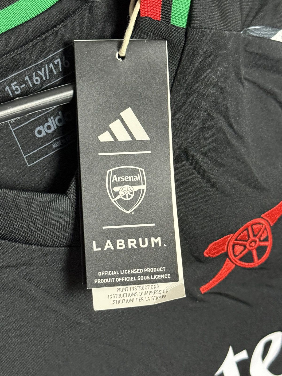 Adidas KIDS New Arsenal 24/25 Away Calafiori Football Jersey Size US S / EU 44-46 / 1 - 9 Thumbnail
