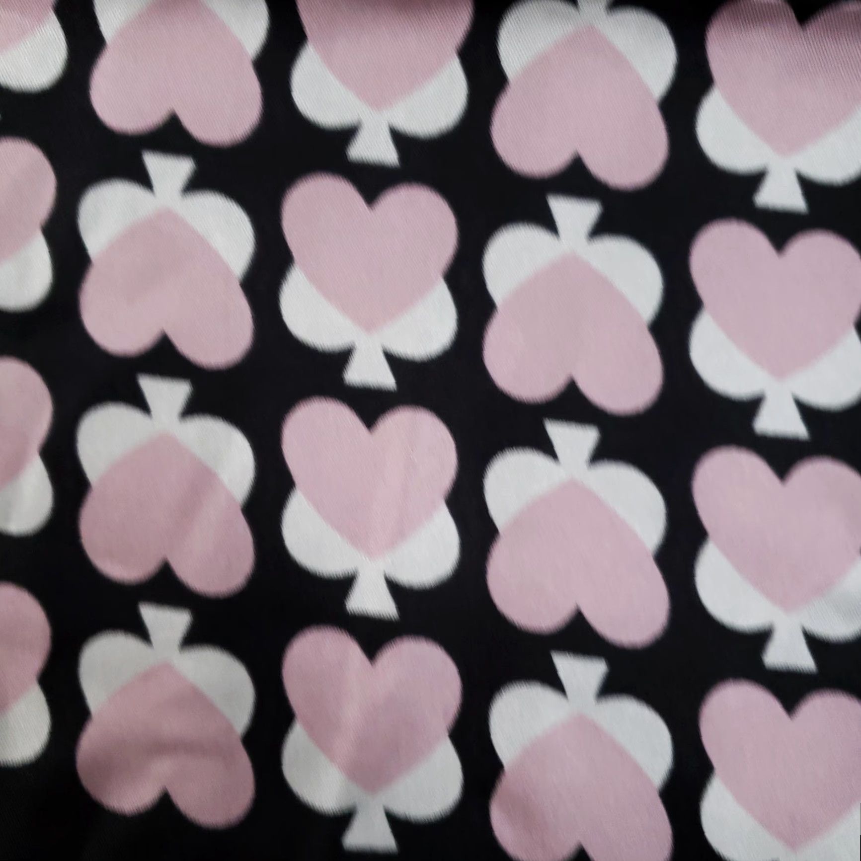 Pinko Kate Spade Scarf Womens Square Scarf 33x33in Pink Black Silk Geometric Heart Pattern Size ONE SIZE - 5 Thumbnail