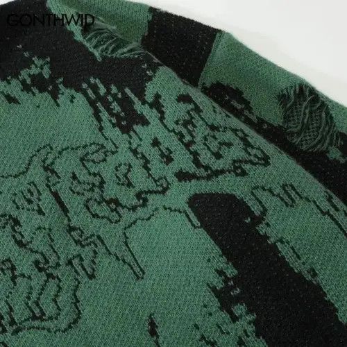 Japanese Brand Hip Hop Ripped Sweaters Grunge Y2K Vintage Size US M / EU 48-50 / 2 - 4 Thumbnail