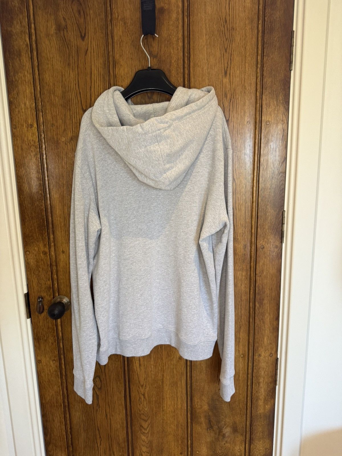 Saint Laurent Paris SS20 Saint Laurent Rive Gauche logo hoodie grey XXL Size US XXL / EU 58 / 5 - 15 Thumbnail