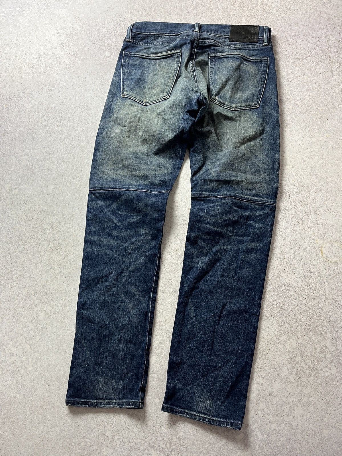 Polo Ralph Lauren Polo Ralph Lauren Black Label Sullivan Biker Moto Jeans Size US 31 - 4 Thumbnail