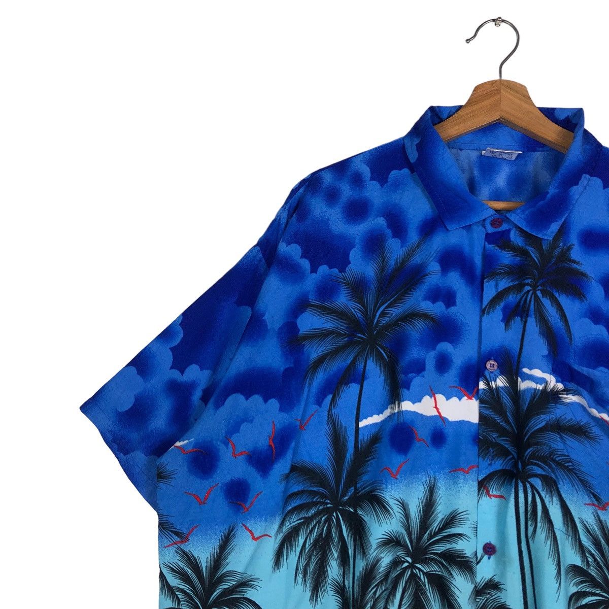 Japanese Brand Vintage Hawaii Shirt Button Over Print Rima Toyo Enterprise Size US XXL / EU 58 / 5 - 7 Thumbnail