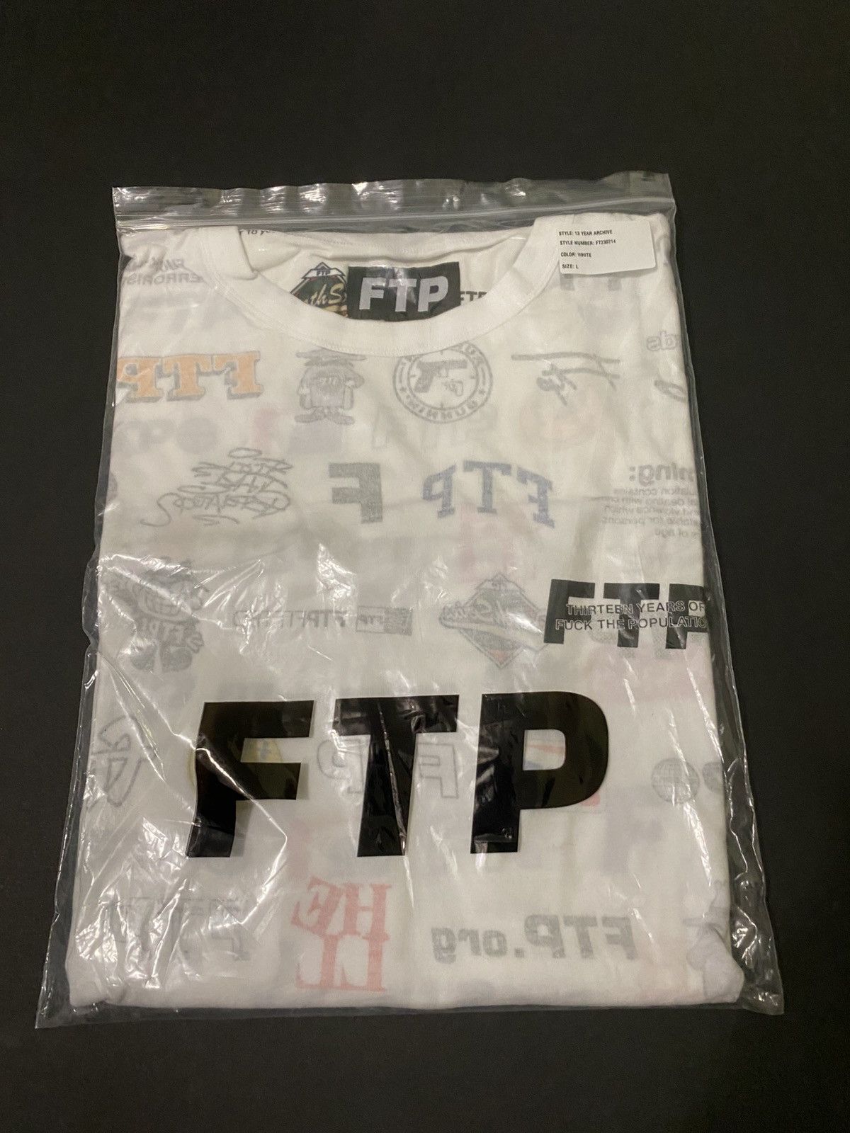 Fuck The Population FTP 13 Year Archive Tee Size US L / EU 52-54 / 3 - 3 Thumbnail