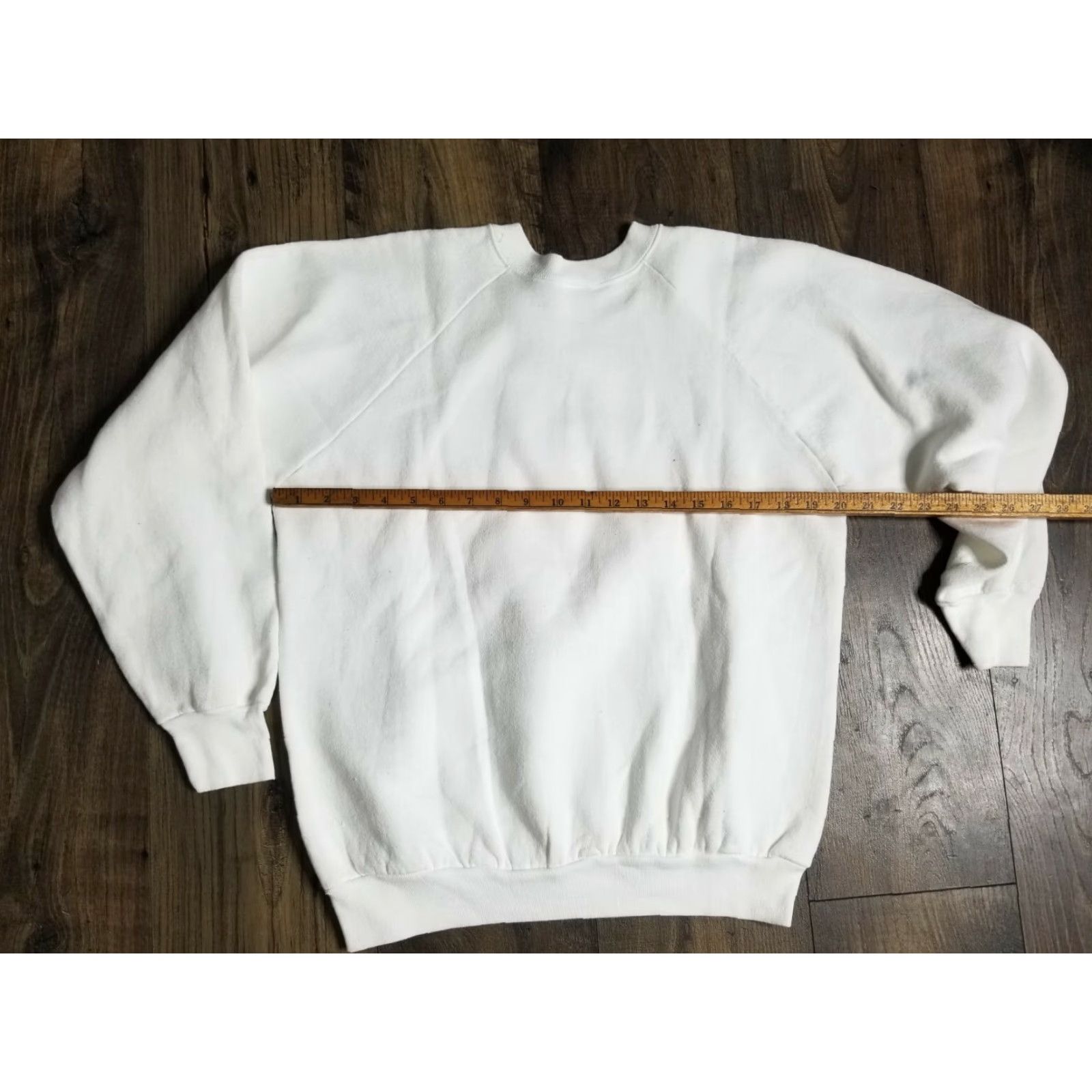 Fruit Of The Loom VINTAGE Fruit of the Loom Christmas Tree Sweatshirt Mens L White Cotton Blend Crew Neck Pullover Size US L / EU 52-54 / 3 - 2 Thumbnail