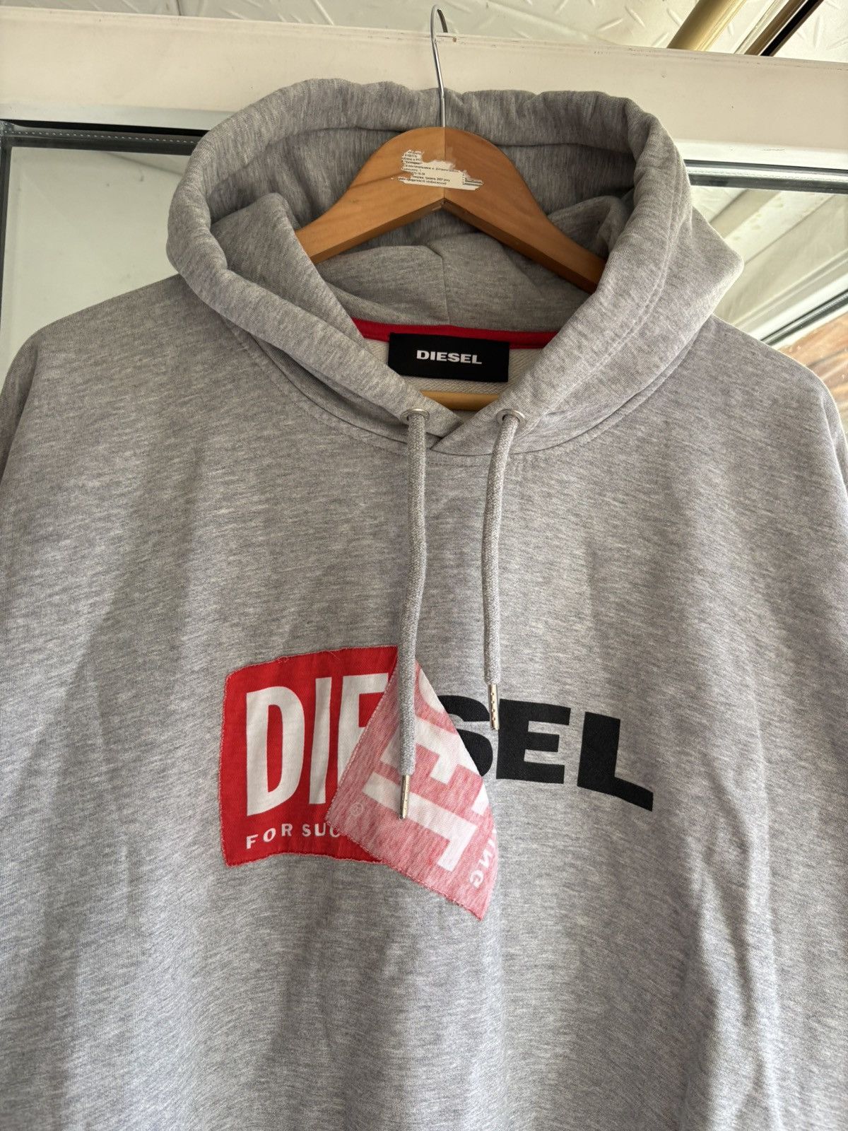Diesel Vintage Diesel Box Logo Hoodie Size US XL / EU 56 / 4 - 3 Thumbnail