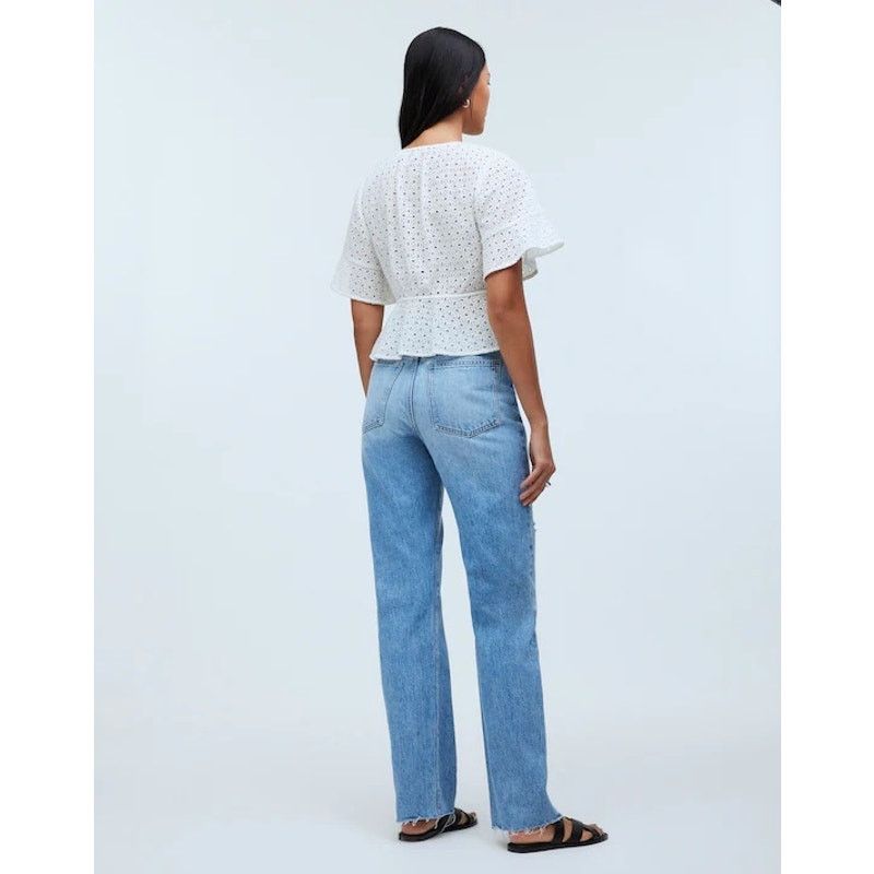 Madewell NWT Madewell The Petite '90s Straight Jean Revoir Wash 31P Size 31" - 3 Thumbnail