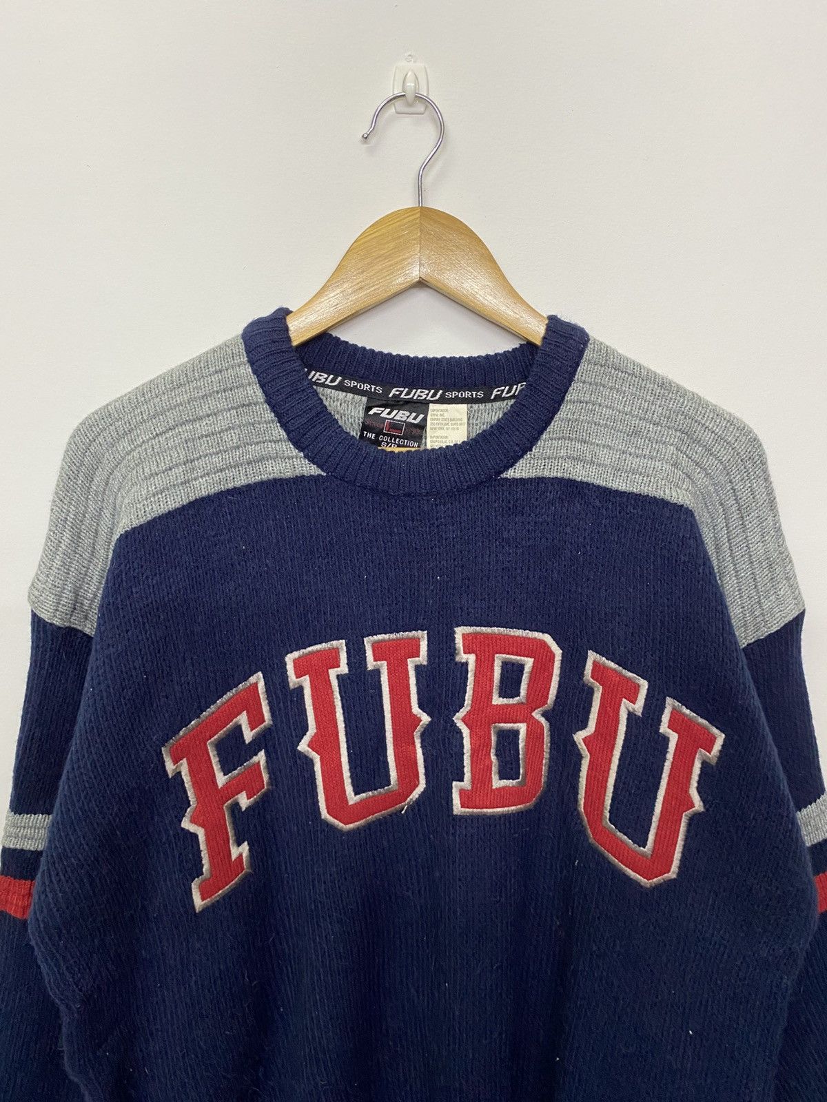 Homespun Knitwear Vintage FUBU Embroidery Knitwear Sweatshirt Size US XL / EU 56 / 4 - 2 Thumbnail