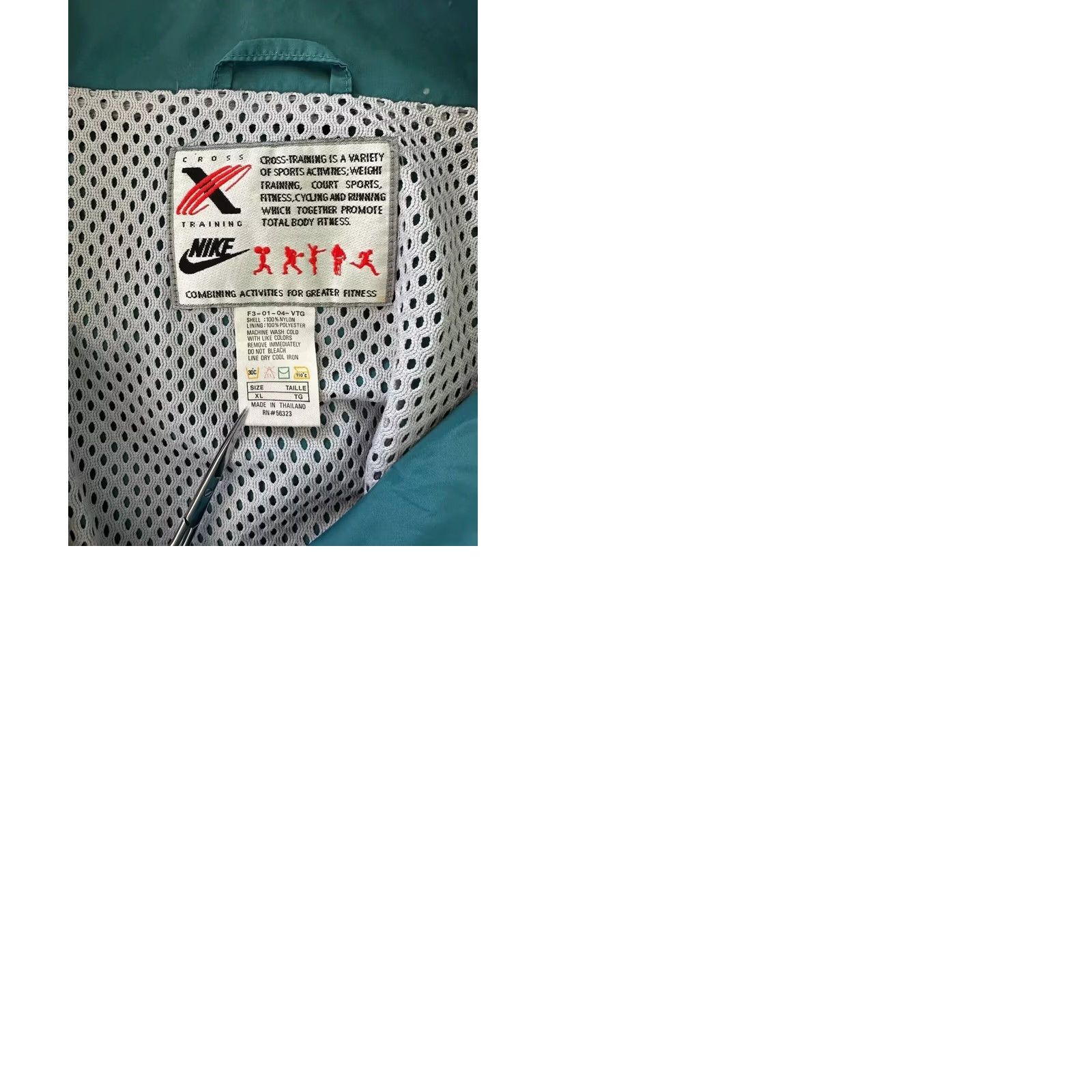 Nike VINTAGE Nike Cross Training Nylon Track Full Zip Jacket Men XL Green Size US XL / EU 56 / 4 - 9 Thumbnail