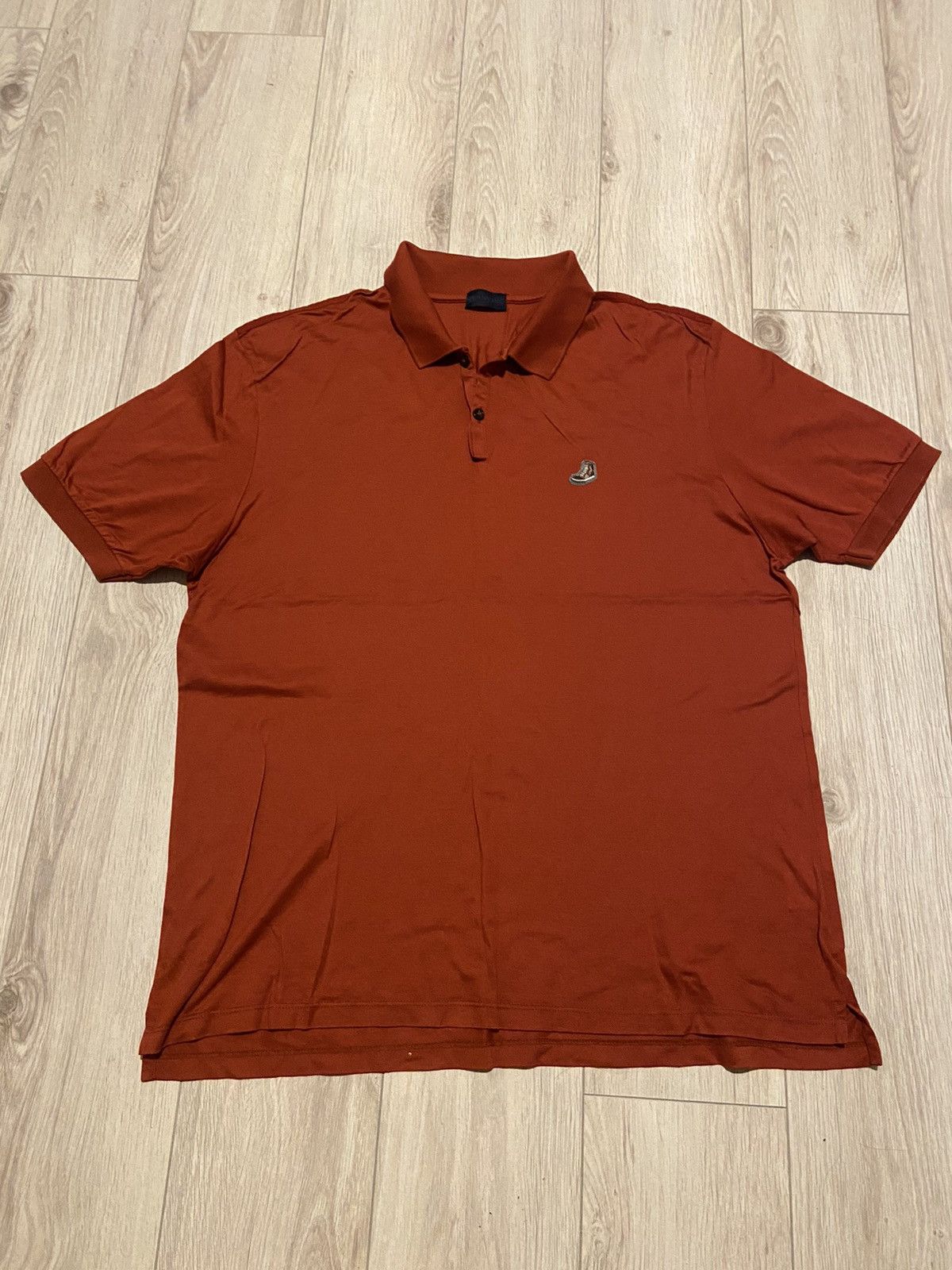 Vintage Lanvin vintage sneaker logo polo tee Size US XL / EU 56 / 4 - 1 Thumbnail