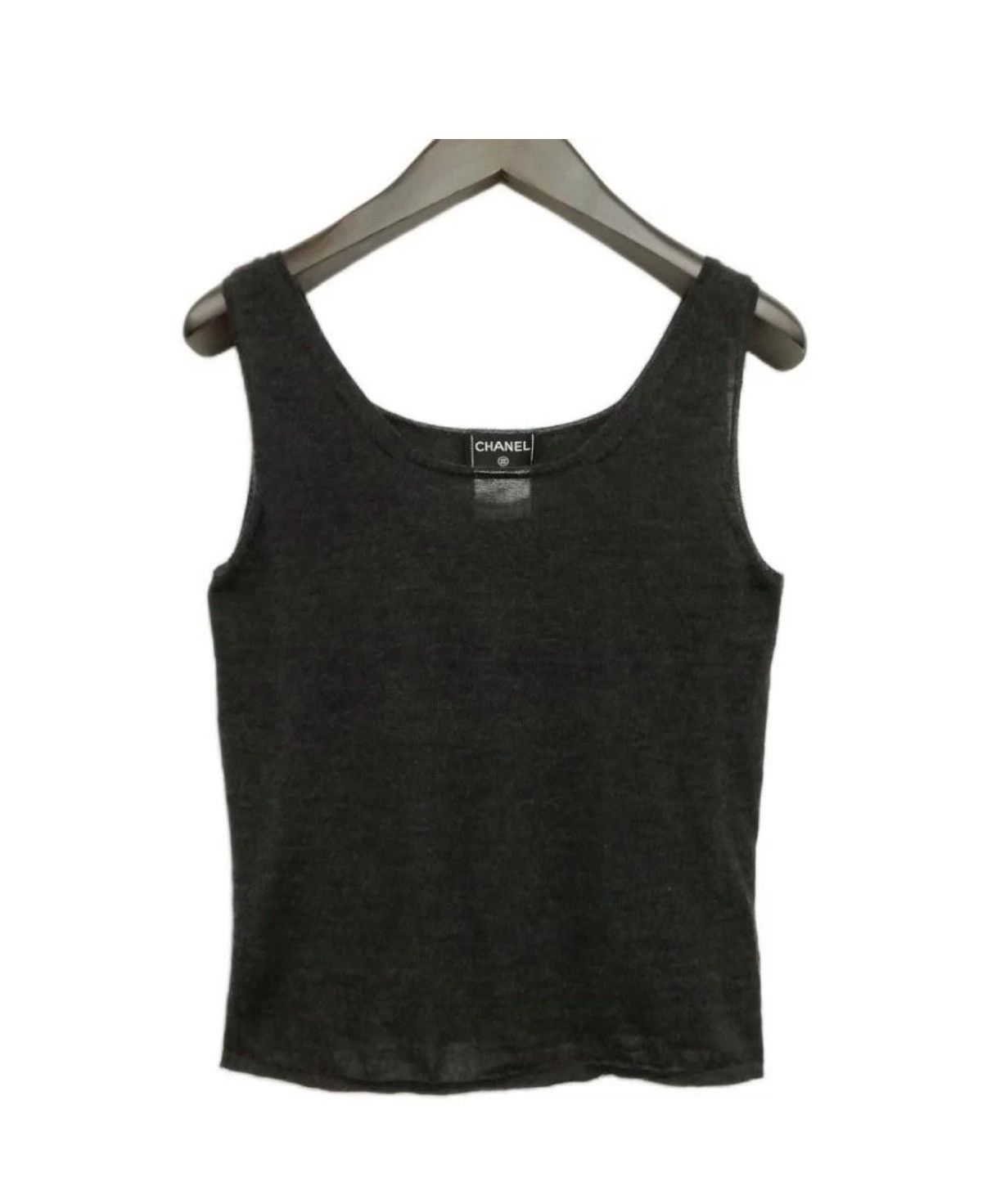 Chanel Chanel silk/cashmere sleeveless crop top by Karl Lagerfeld Size S / US 4 / IT 40 - 2 Thumbnail