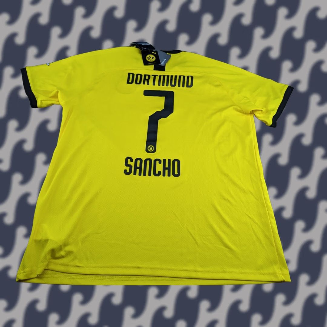 Puma PUMA Borussia Dortmund Jadon Sancho #7 Mens Jersey 2XL Home Football Adult T-Shirt End with Quick Dry Mens Sports Shirt Yellow Jersey Size US XXL / EU 58 / 5 - 1 Thumbnail