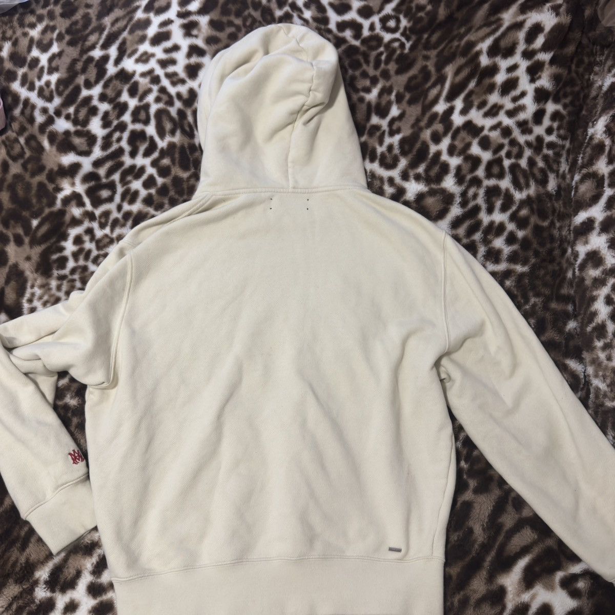 Amiri 'AMIRI' Beige Staggered Hoodie Size US M / EU 48-50 / 2 - 4 Thumbnail