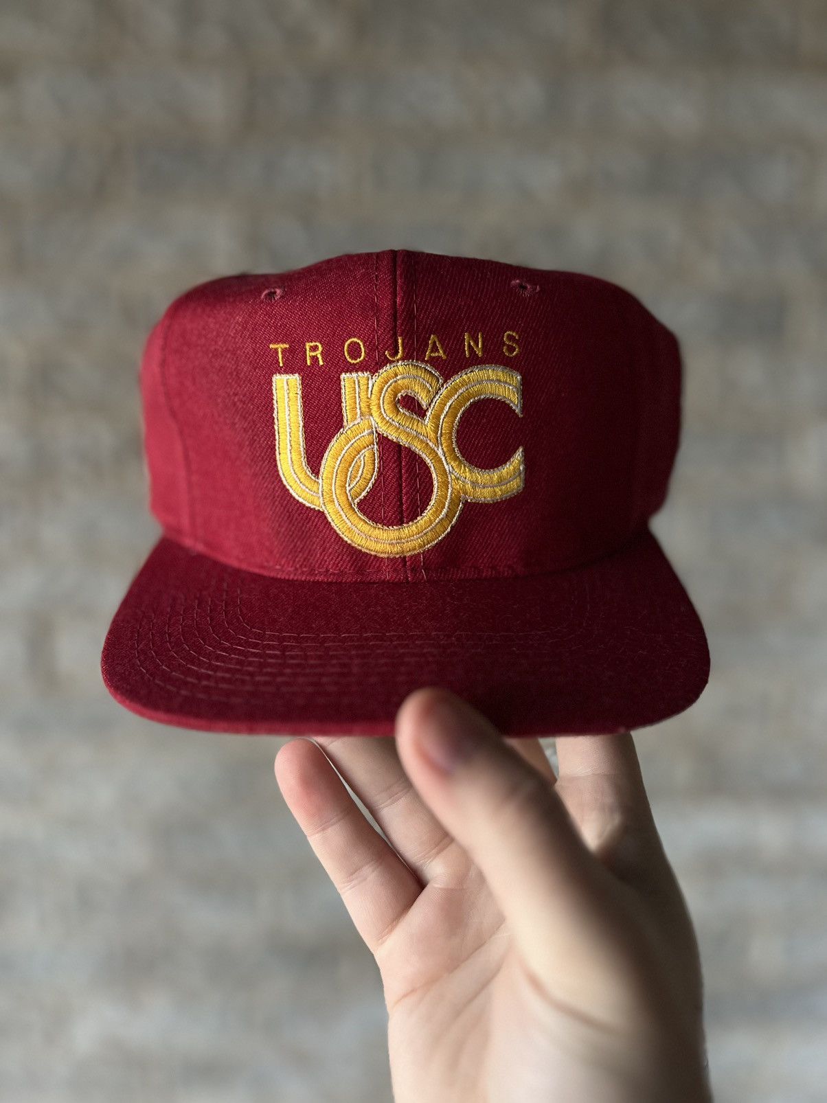 Sports Specialties × Vintage Vintage 90s USC Trojans Sports Specialties NCAA SnapBack Hat Size ONE SIZE - 1 Thumbnail