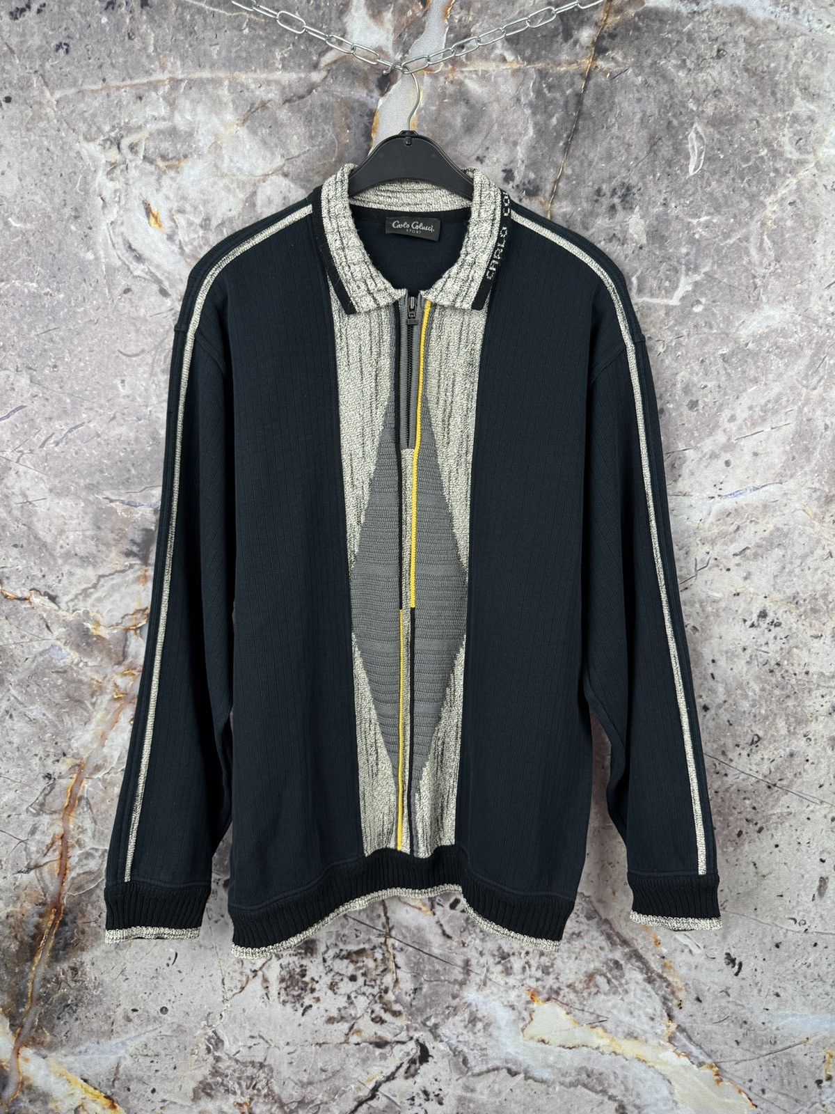 Carlo Colucci Men’s Carlo Colucci Sport Sweater 1/4 Zip Pullover Size XXL Size US XXL / EU 58 / 5 - 1 Thumbnail
