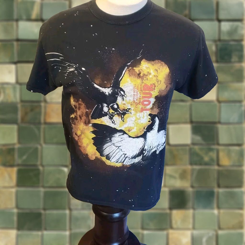 Travis Scott VINTAGE Cactus Jack Travis Scott Birds Eye View Concert Tour 2017 T-Shirt M Black Graphic Print Crew Neck Short Sleeve Men Regular Size XS? Size US M / EU 48-50 / 2 - 1 Thumbnail