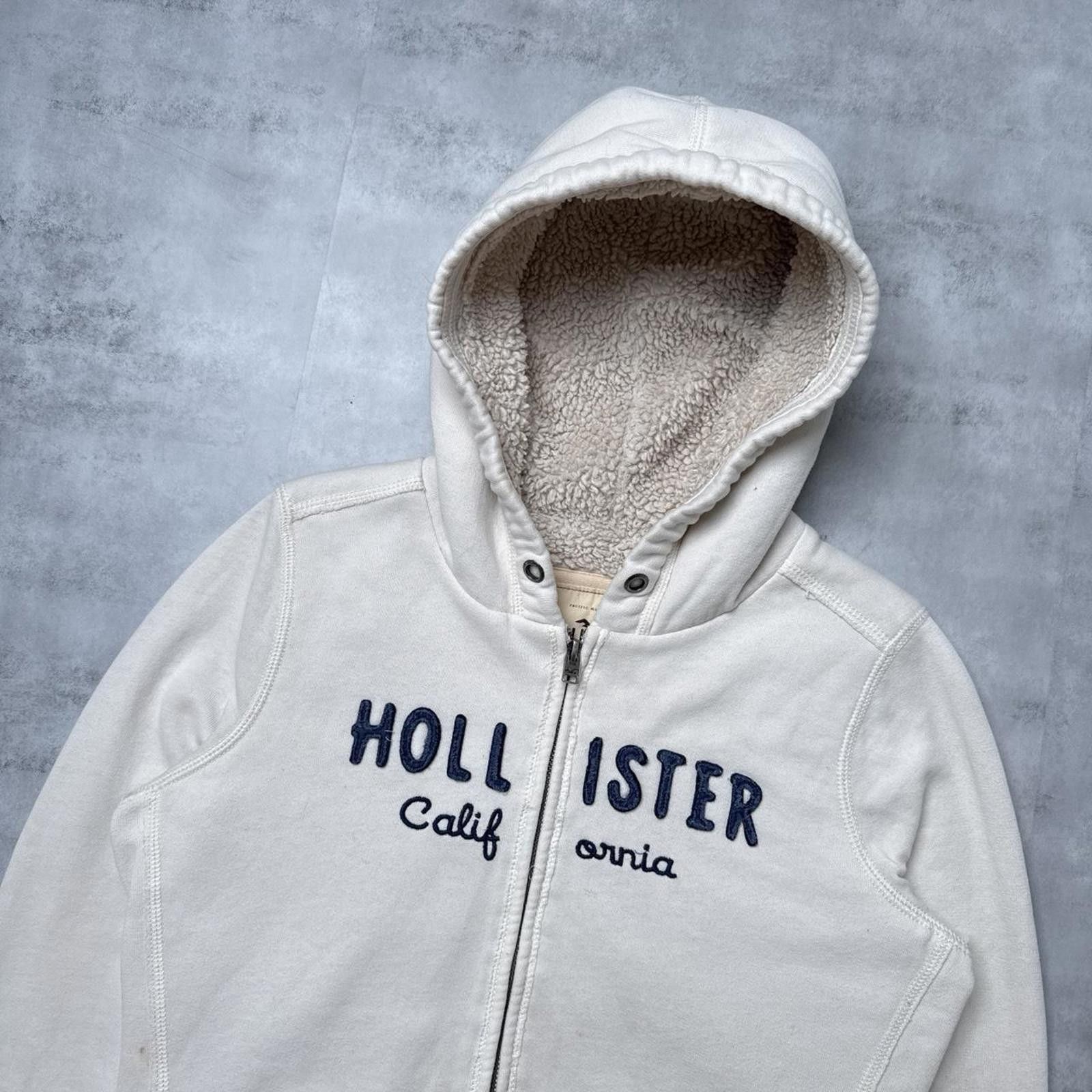 Other Y2K Hollister White Zip Up Jacket Size M / US 6-8 / IT 42-44 - 7 Thumbnail