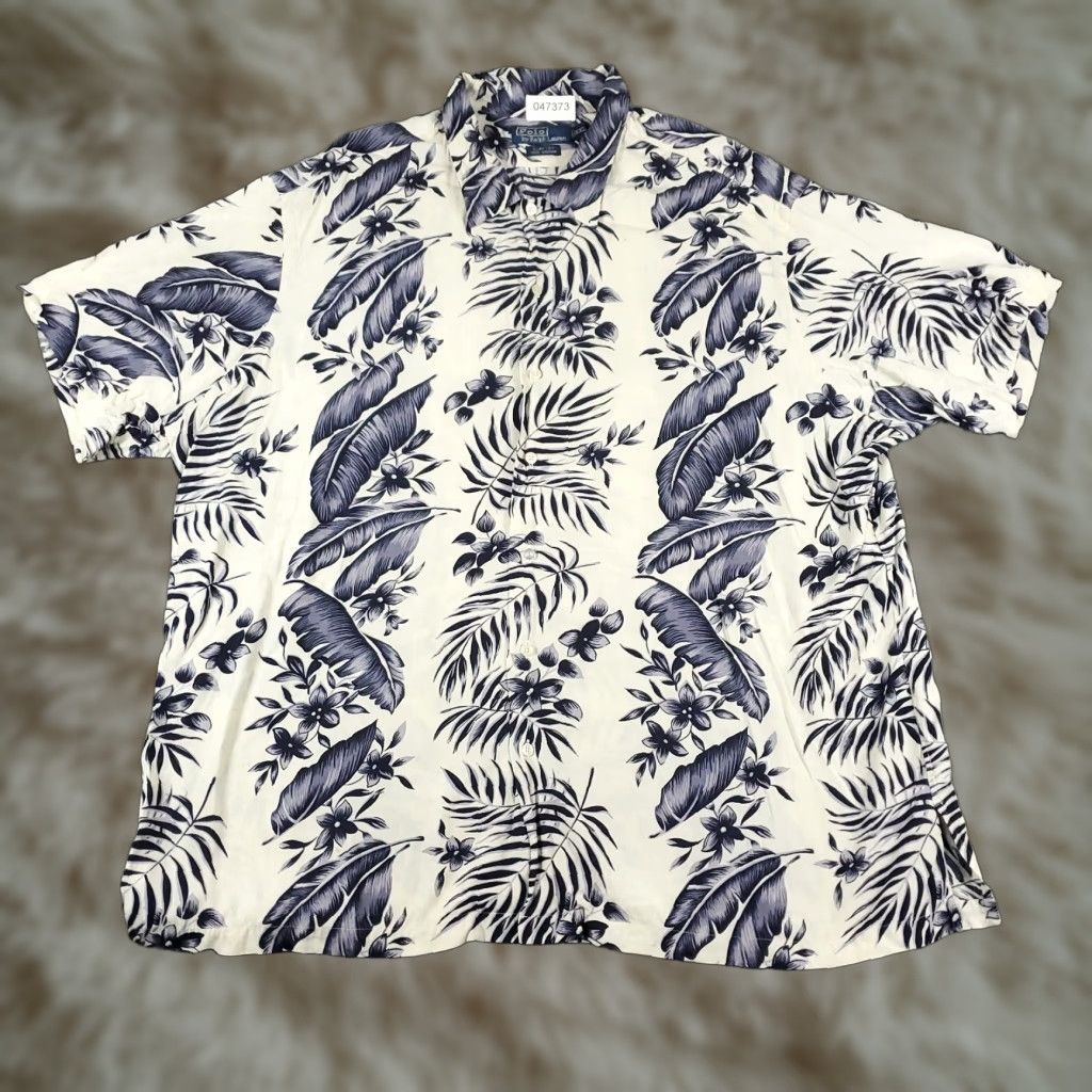 Ralph Lauren Ralph Lauren Mens Shirt 2XL Short Sleeve Button-Up Floral Hawaiian Blue Classic, Preppy, All Seasons Size US XXL / EU 58 / 5 - 1 Thumbnail
